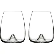 Waterford Elegance Set of 2 Fine Crystal Stemless Wine Glasses