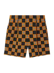 checkerboard-print shorts IT44,IT48,IT46 Black