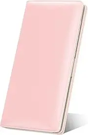 [Nipichsha] Womens Wallet, RFID Slim Wallets for Women, Thin Ladies Credit Card Holder Purse, Cute Leather Bifold Clutch Billfold with 11 Card Slots & ID Window, Z-Pink, Fashions