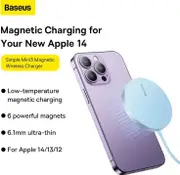 Baseus Simple Mini3 Magnetic Wireless Charger 15W (Galaxy Blue)