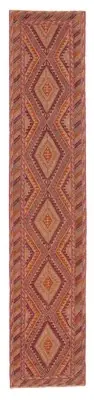 Vintage Hand-knotted Runner Rug 2'7" x 12'8" Traditional Wool Carpet