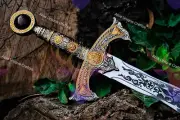 Excalibur Sword Once upon A Time Movie Sword Emma Swan Steel Sword With Sheath