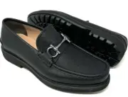 New Salvatore Ferragamo GLASGOW 12 EEE Black Leather Shoes.