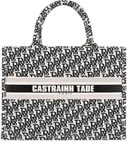[WYAQJLV] Fashion Luxury Tote Bag for Women Large Cotton Linen Handbag Designers Retro Embroidery Tote Bag, Black