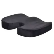 W-shaped Rebound Memory Foam Anti-Hemorrhoids Car Health Buttock Cushion, Size: 45x35x7cm(Black)