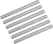 uxcell Fully Threaded Rod M8 x 100mm 1.25mm Thread Pitch 304 Stainless Steel Right Hand Threaded Rods Bar Studs 6 Pack