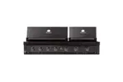 Gasmate NOVA Graphite 6 Burner Twin Hood Built-In BBQ - BQ2092B