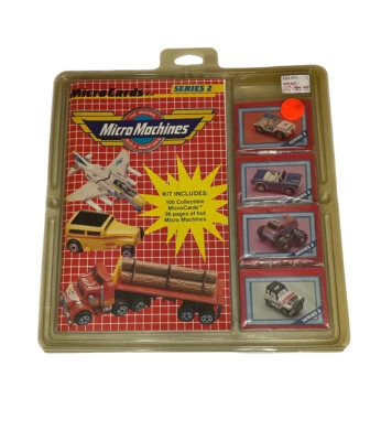 Vtg New 1989 Micro Machines Cards Series 2 100 Collectible Scale Miniatures