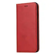 For iPhone SE 5G (2022) SE (2020)/8/7/6s/6 Case Leather Wallet Cover Red