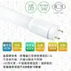 旭光-LED 15W T8-3FT 3呎 全電壓玻璃燈管-2入 晝白.自然.燈泡色(免換燈具直接取代T8傳統燈管)