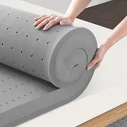 Maxzzz 4 Inch Memory Foam Mattress Topper Queen Size, Medium Bamboo Charcoal Cooling Bed Mattress Topper, Ventilated Mattress Pad CertiPUR-US Certified Plush