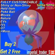 Pokémon Sword and Shield ✨ Shiny Dewpider ✨ W/ Best 6IV Customizable