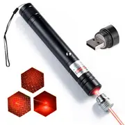 USB Laser Pointer Tactical Flasight USB Suitable Night Outdoor Work Camping Hiking Hunting