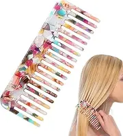 Tortoise Shell Comb | Antistatic Marbled Small Travel Purse Hair Detangling Comb | Wide Tooth Comb Handmade Saw-Cut Polished Hair Thick Hair Wet Hair Comb For Women And Comb For Men