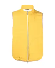 feather-down padded gilet S Yellow