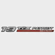 Triton Boat Raised Decal 1969164 | 19 TrX Patriot 15 7/8 x 1 1/2 Inch