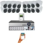 16 Channel High Definition CCTV Security Surveillance Camera System with 4TB HDD