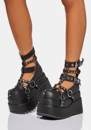 [Demonia] Into The Trap Platform Boots