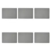 6x Maxwell and Williams Table Accents Textured Placemat 43x30cm - Charcoal