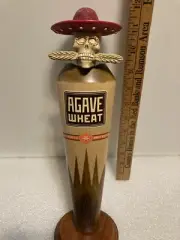 BRECKENRIDGE AGAVE WHEAT SKELETON HEAD draft beer tap handle. COLORADO