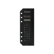Filofax 17cm Solar Powered Calculator Organiser Accessory Black