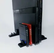 Vertical Stand with Memory Card Holder PS2 Slim Console 3D Printed PlayStation 2