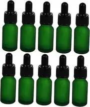 Essential Oil Container Set 10pcs Glass Dropper Bottles for Travel Repack Craft Soap Making for Aromatherapy Science Experiments