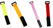 8in Reusable Hook & Loop ~ Cable Ties Nylon Straps in 4 Colors, USA Seller