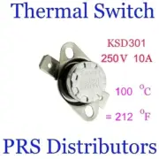 KSD301 10A 250V 100°C 212°F Thermostat Temperature Switch Thermal control Switch