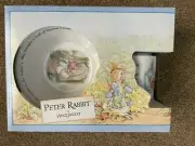 WEDGEWOOD PETER RABBIT Plate, Oatmeal bowl, Mug - NIB