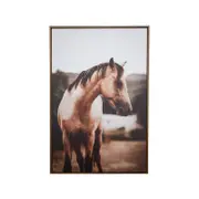 LVD Framed Canvas/Pine 80x120cm Brumby Wall Hanging Art