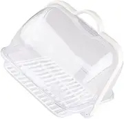 PRETYZOOM 1Pc Portable Bottle Draining Rack Storage Box for Bread Tableware Lightweight Container Easy Installation for Home Travel Use