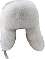 [keusyoi] Winter Men's Bomber Hat Fur Ushanka Cap Trapper Hat Russian Man Ski Hats Leather Fur Caps