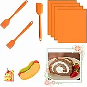 FUNNTY Silicone Dehydrator Sheets, 4pcs Non-stick Dehydrator Trays with Silicone Scraper1pcs