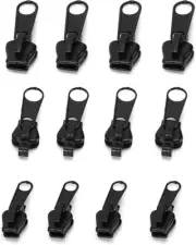 12 Pcs Fix Zip Puller,Fix Zipper Removable Rescue Replacement Pack,Zip Slider