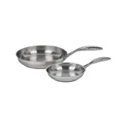 Swiss Diamond Premium Steel Induction 2 Piece Frying Pan Set 20 & 20x4cm