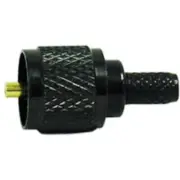 Kalibur KMPL03B Mini UHF Male Crimp Connector for RG58-U Black