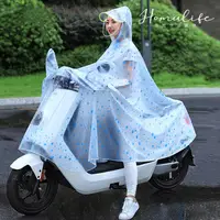 在飛比找松果購物優惠-【合牧生活】超防水全罩式機車雨衣 (斗篷雨衣,連身雨衣,機車