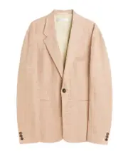 Our Legacy Unconstructed Shinjuku Hammock Checked Blazer 52 Nude