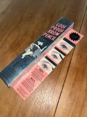 BENEFIT Goof Proof Waterproof Easy Shape & Fill Eyebrow Pencil #1 Full Size NIB