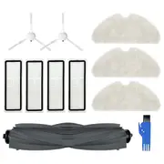 Replacement Parts Compatible for D10S and D10S Pro Robot Vacuum Cleaners, Roller Brush, Side Brush, Filters Mop