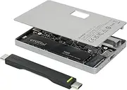 sharge Disk Plus SSD Enclosure M.2 NVMe, World's Thinnest 0.24" SSD Enclosure 10Gbps USB C 3.2 Gen2, 4TB (2230/2242/2280 SSDs) for MacBook, iPhone 16 Steam Deck (SSD not Included)