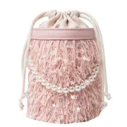 Cotton Women's Shoulder Bags Fashion Pearl Ladies Messenger Bags Tassel Female Crossbody Bags Casual Handbag for Girls Tote Bags