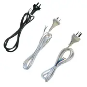 Flex and Plug insulated 2/3 Pin Core Wire Lead 1.2M/2M in Black/White CLA Lighting - PL-FP