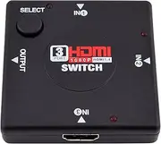 ACLINKER HDMI Switch 3-Port HDMI Switcher Supports Full HD1080p3D