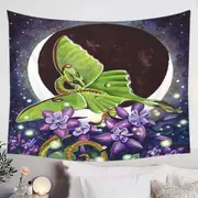 Luna Lights Dragon Flowers and the Moon Tapestry