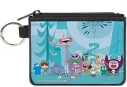 [Buckle-Down] Warner Bros. Animation Zip Around Wallet, Fosters Home For Imaginary Friends Group Pose Blues, Canvas, Blue, X-SMALL, Casual