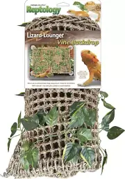 Penn-Plax Reptology Lizard Lounger with Vines – 100% Natural Seagrass Fiber –...