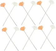 FRCOLOR 12pcs Flower Reed Diffuser Sticks Flameless Pine Scented Refill for Home Office and Bathroom Decor Portable Aromatherapy Accessories for Lasting Fragrance