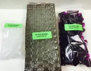 72 Bottles PLAIN 1/6 oz 5ml Clear Glass Roll on With PURPLE Cap & Roller